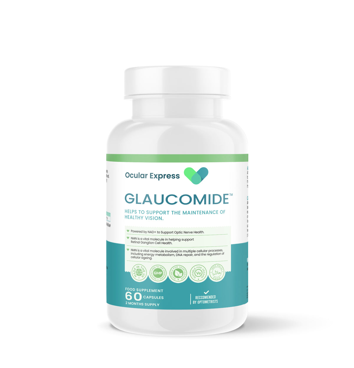 Glaucomide Vision Supplement for Optic Nerve & Eye Health