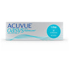 Acuvue Oasys 1-Day HydraLuxe contact lenses box.