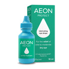 Aeon Protect eye drops bottle and packaging on a white background