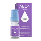 Aeon repair eye drop bottle and packaging on a white background