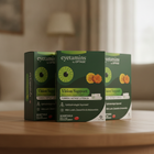 Three boxes of eyetamins by Optase Vision Support on a wooden surface with a blurred indoor background.