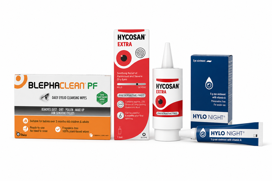 Preservative-Free Dry Eye Relief Kit: Cleanse, Hydrate, & Protect
