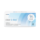Clear 1-Day daily disposable contact lenses 30 pack box