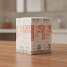 Three boxes of Hylo-Forte on a wooden surface with a blurred background