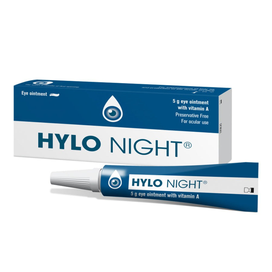 HYLO NIGHT eye ointment with Vitamin A -ocular express