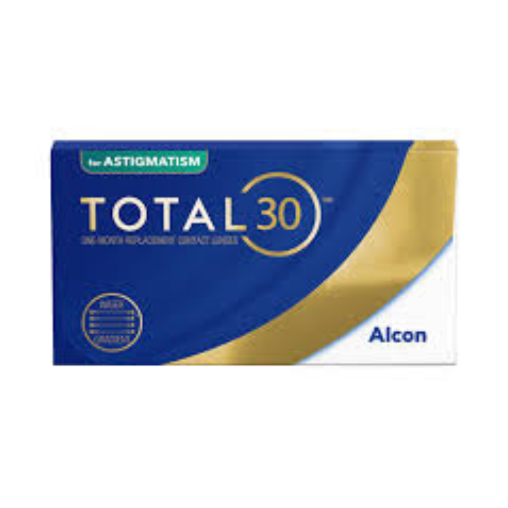 Ocularexpress Alcon TOTAL30 monthly contact lenses box.