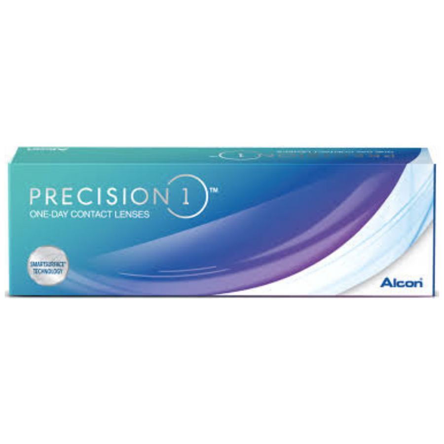Ocularexpress Alcon PRECISION1 one-day contact lenses box.
