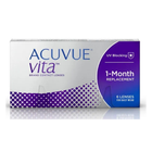 Acuvue Vita 1-Month replacement contact lenses box.