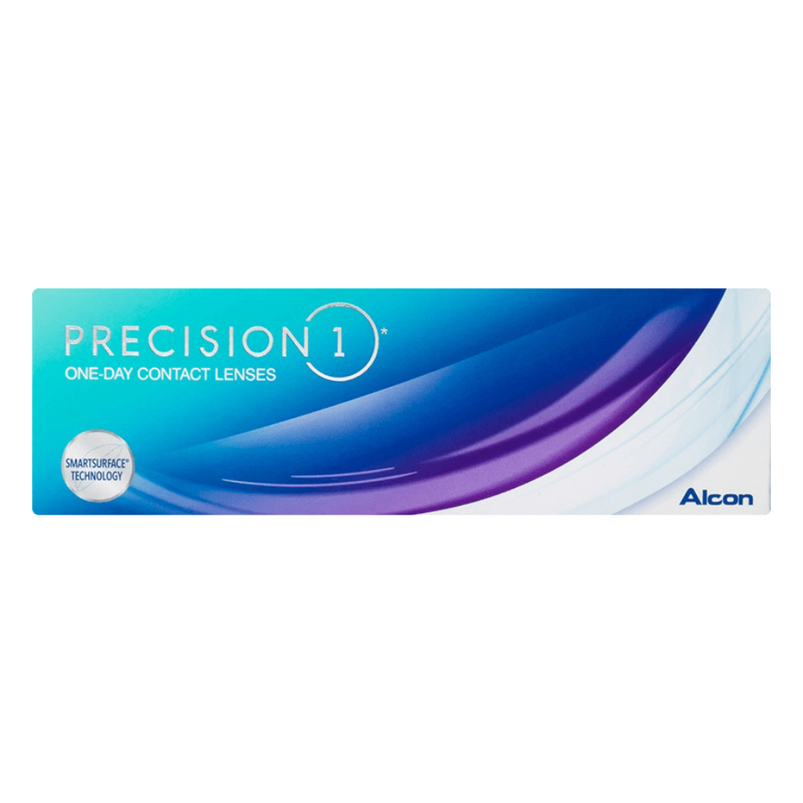 Ocularexpress Alcon PRECISION1 one-day contact lenses box.