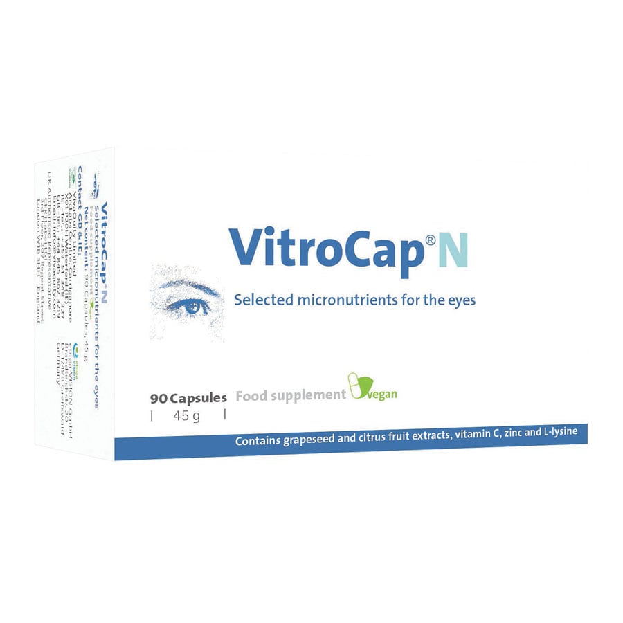 VitroCap N vegan food supplement for eyes.