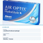 Air Optix plus HydraGlyde – close-up and key specs