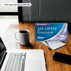 Air Optix plus HydraGlyde Multifocal – on the desk