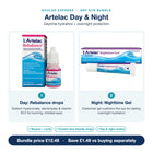 Artelac Day & Night features: Rebalance drops by day, Nighttime Gel overnight