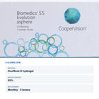 Biomedics 55 Evolution – close-up and key specs