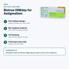 Biotrue ONEday for Astigmatism – features and optometrist tip
