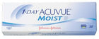1-Day Acuvue Moist daily disposable contact lenses box