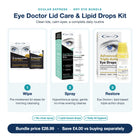 Eye Doctor Lid Care & Lipid Drops Kit features: wipe, spray and restore with Eye Doctor+ drops