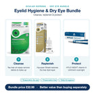 Eyelid Hygiene & Dry Eye Bundle features: cleanse, replenish and protect