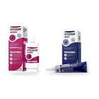 Hycosan Intense Day & Night Bundle: Hycosan Intense eye drops and Hycosan Night ointment side by side on a white background