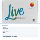 Live Daily Disposable – close-up and key specs