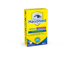 A box of Macushield Original Chewable, with 30 chewable tablets for eye health. The packaging is primarily yellow and blue with text and branding.
