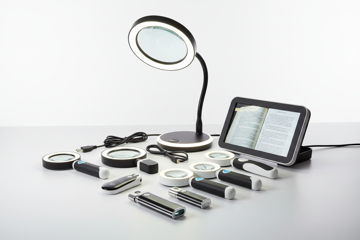 Magnifiers and low vision aids