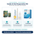 Inside & Out Evaporative Kit features: omega-7 inside, EvoTears outside, moist heat mask
