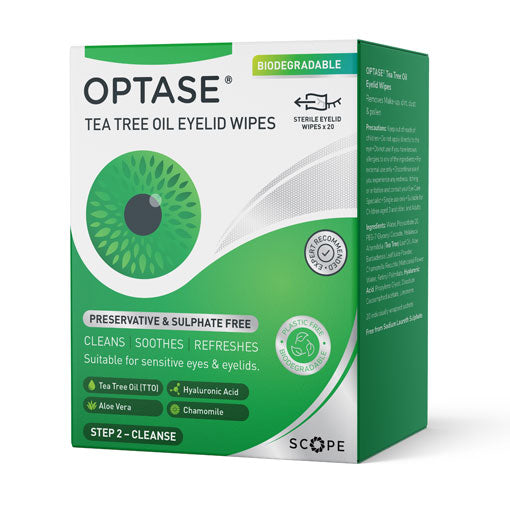 Optase Tea Tree Oil Eyelid Wipes | Ocular Express
