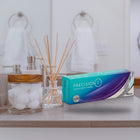 Precision1 box on a bathroom counter