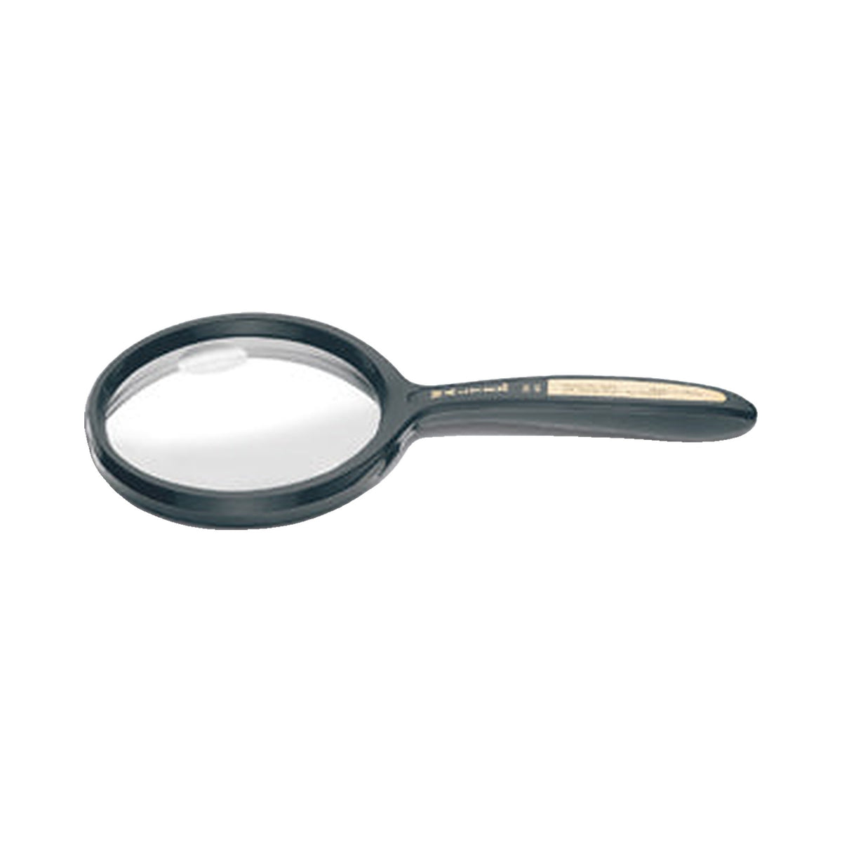 Classic plastic hand magnifier 3 inch on white background