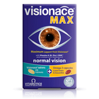 Visionace Max Vision Supplement from Vitabiotics on a white background