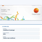 Proclear 1 Day Multifocal – close-up and key specs