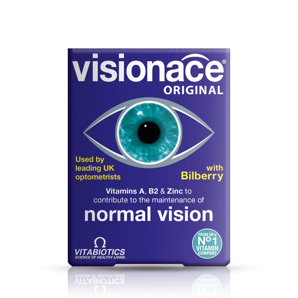 Visionace Original Eye Health Supplement with Lutein, Bilberry & Vitamin A