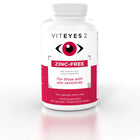 Viteyes 2 zinc-free supplement bottle on a white background