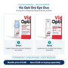 Viz Opti Dry Eye Duo features: sodium hyaluronate drops and liposomal closed-eye spray