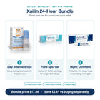Xailin 24-Hour Bundle features: Intense drops by day, carbomer gel for flare-ups, night ointment